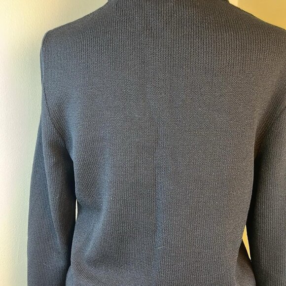 St John Sport Discreet Flaws Cardigan Gold Tone Beading SZ "P" See Photos - Picture 11 of 12